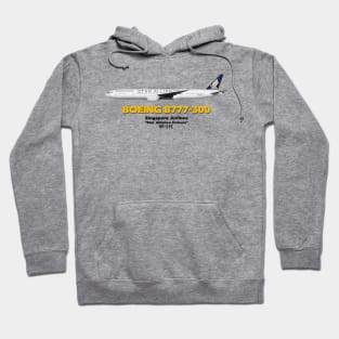 Boeing B777-300 - Singapore Airlines "Star Alliance Colours" Hoodie